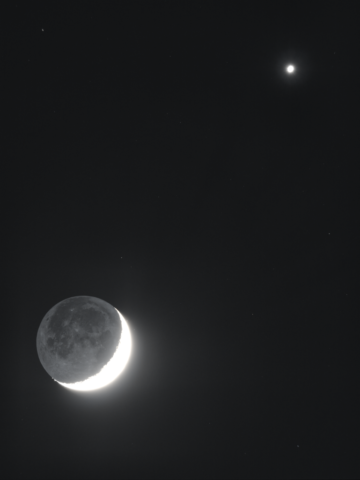 La Lune et Vénus, le 3 jan. 2025